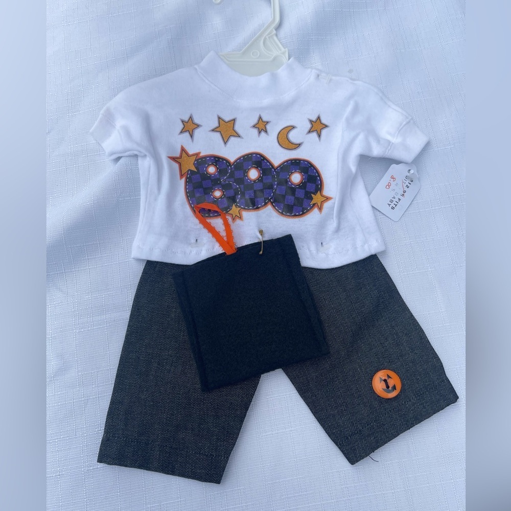NWT preemie outfit / doll outfit Halloween print
